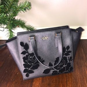 Beautiful Velvet Rose Kate Spade Purse